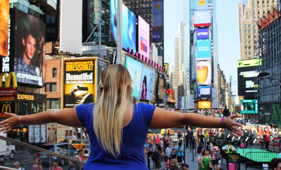 Au Pair New York City Au Pair at Times Square