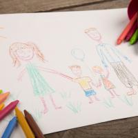 Au pair host family drawing