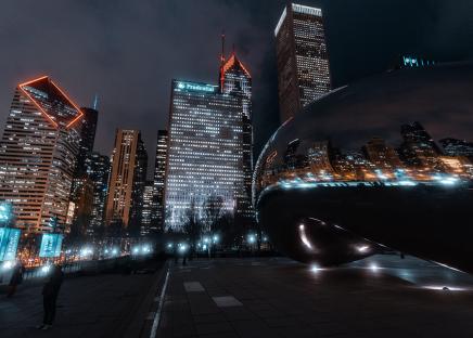 view of chicago skyline