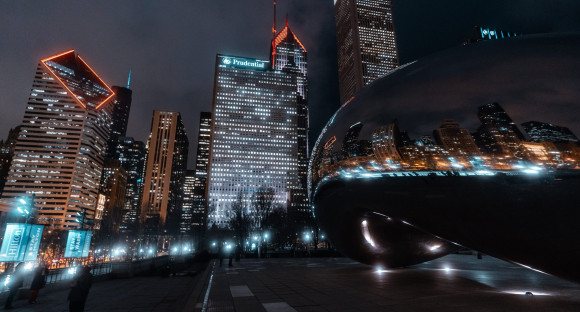 view of chicago skyline